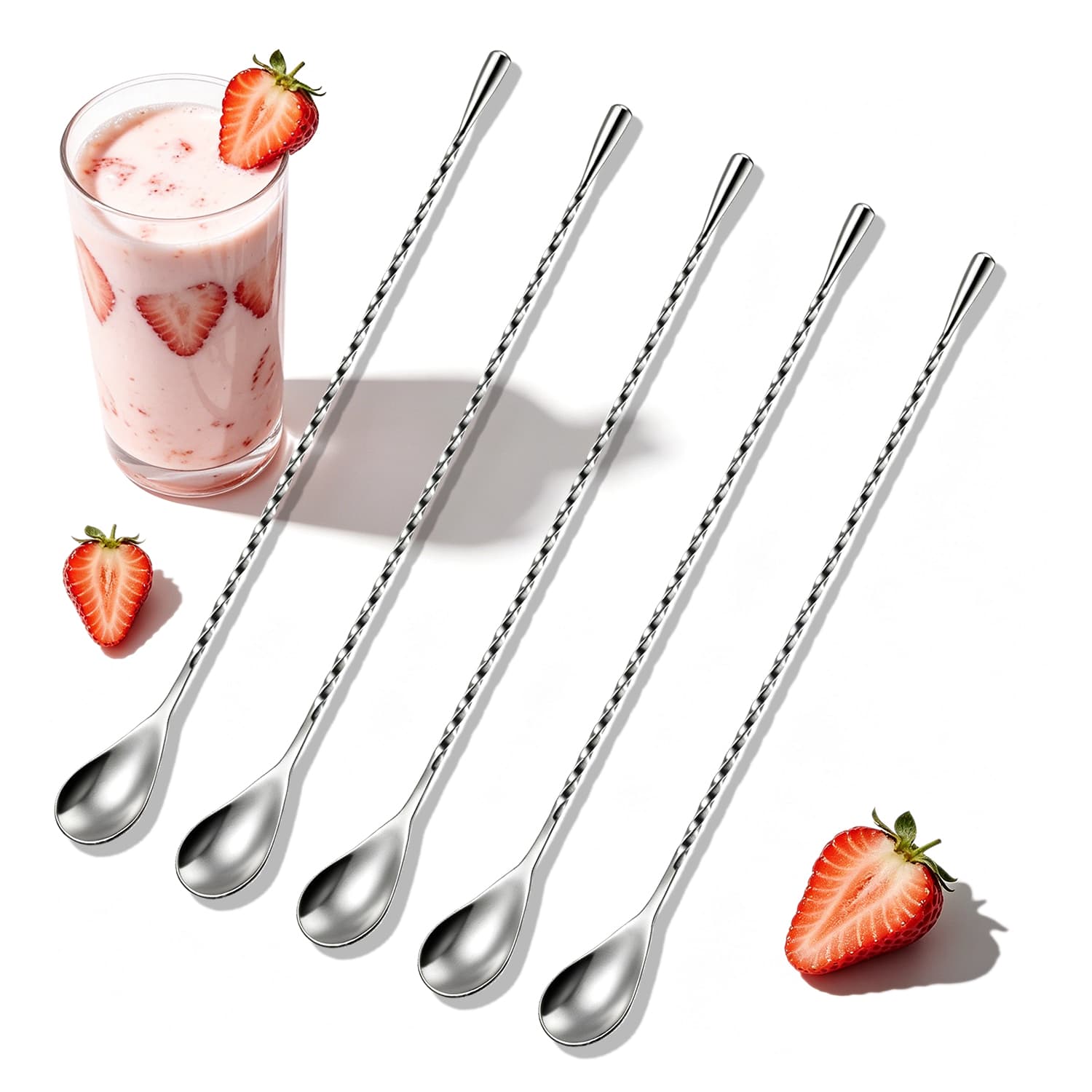 Stainless Steel Bar Spoon 12Inch Wholesale Cocktail Mixing Spoon